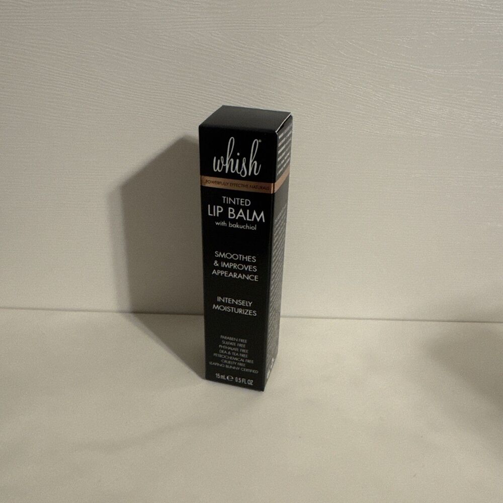 Whish Tinted Lip Balm Oil with Bakuchiol, 0.5oz